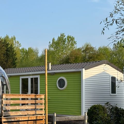 Bungalow 2 personen - 15-Bungalow Grand Marais 32m2 (2bed - 2/6pers.) + Jaccuzzi + Opgemaakte bedden + handdoek + drankkit - prijs voor 2 personen