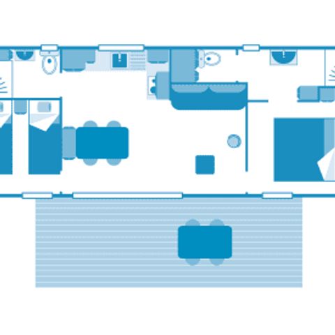 Stacaravan 4 personen - Huisje Otello 4p 2bed Premium