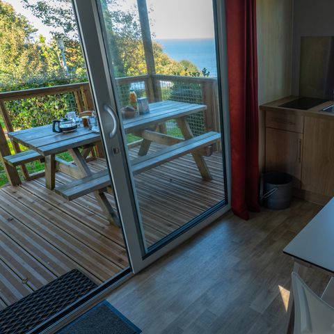 Chalet 2 personen - Chalet premium - 18 m² - 1 slaapkamer zeezicht