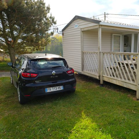 Stacaravan 4 personen - Comfort - 25 m² - 2 slaapkamers - Zeezicht