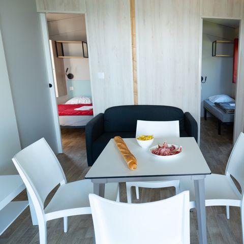 Chalet 4 personen - Premium - 27 m² - 2 slaapkamers - Zeezicht