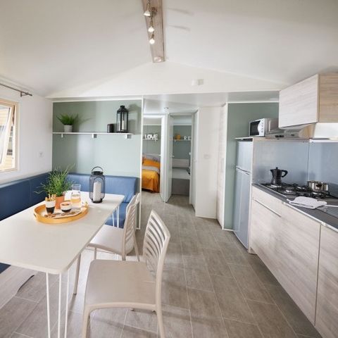 Stacaravan 4 personen -  Confort Logia Bay - 25m² - 2 kamers -