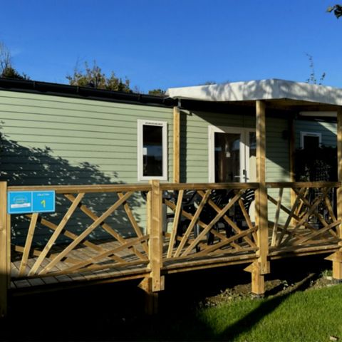 Stacaravan 4 personen - Comfort stacaravan + 2 slaapkamers 2 badkamers 4 personen