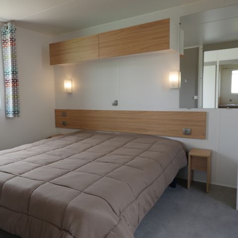 Stacaravan 4 personen - PMR 2 SLAAPKAMERS gaskookplaat koelkast servies televisie