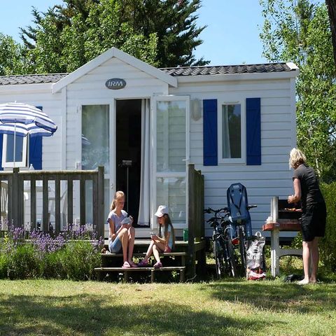Stacaravan 6 personen - MOBIL HOME CONFORT DIM gaskookplaat koelkast vaatwasser televisie