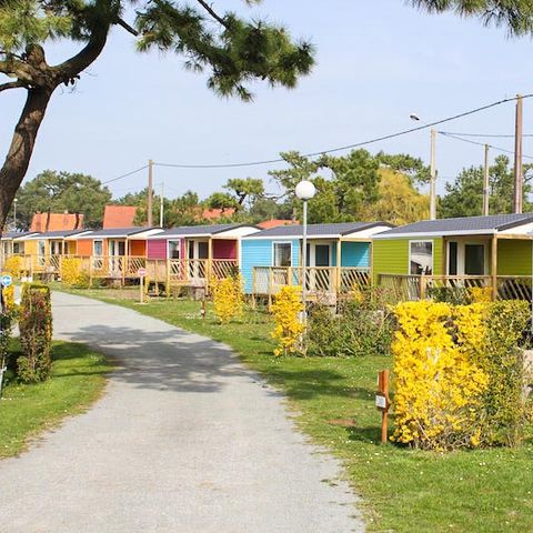 Stacaravan 4 personen - MOBIL HOME CONFORT DIM gaskookplaat koelkast vaatwasser televisie
