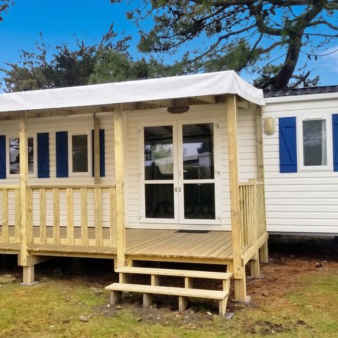 Stacaravan 6 personen - 3 slaapkamers - TV - BBQ