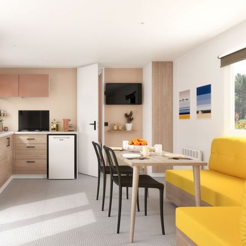 Stacaravan 4 personen - Confort Plus 2 slaapkamers 2 badkamers
