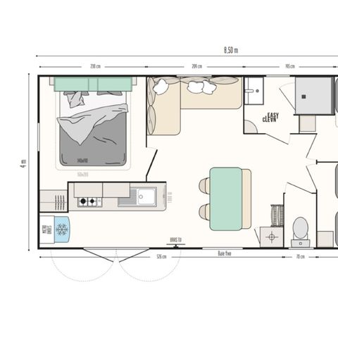 Stacaravan 6 personen - Premium Riviera 3