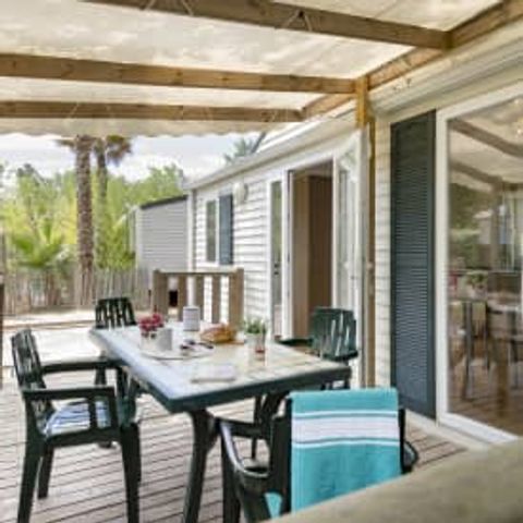 Stacaravan 5 personen - Cottage 4/5p 2ch airco ** (in het Frans)