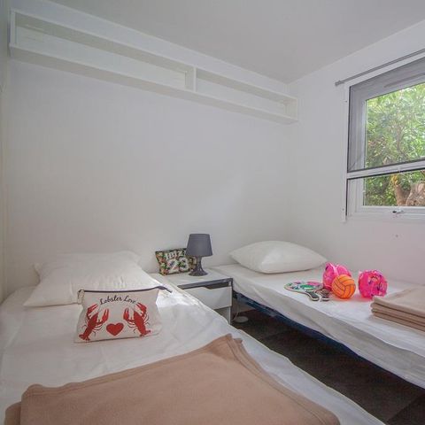 Stacaravan 4 personen - Stacaravan Provence Sérénité 25 m² - Privé jacuzzi - 3 kamers - 2 slaapkamers - Airconditioning