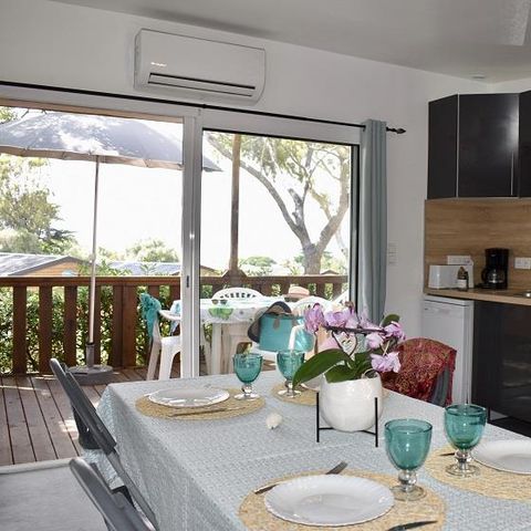 Appartement 4 personen - Flat Eucalyptus 30 m² - 3 kamers - 2 slaapkamers - Airconditioning en TV