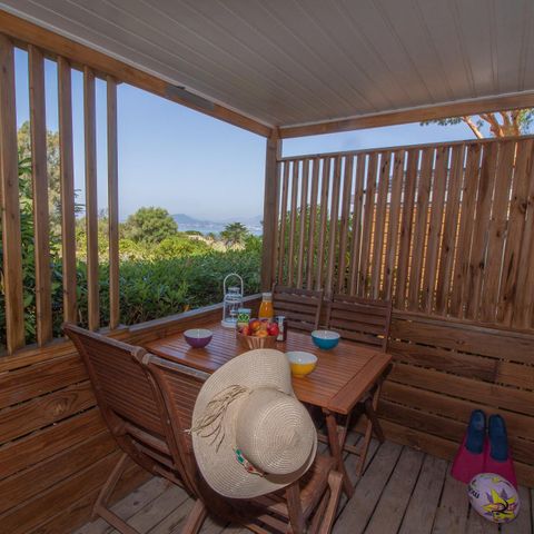 Stacaravan 4 personen - Stacaravan Marina Sérénité 22 m² - 3 kamers - 2 slaapkamers - Airconditioning