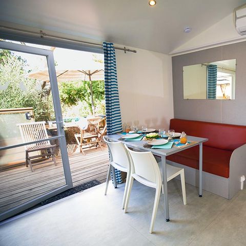 Stacaravan 4 personen - Stacaravan Espace Sérénité PMR - Jacuzzi