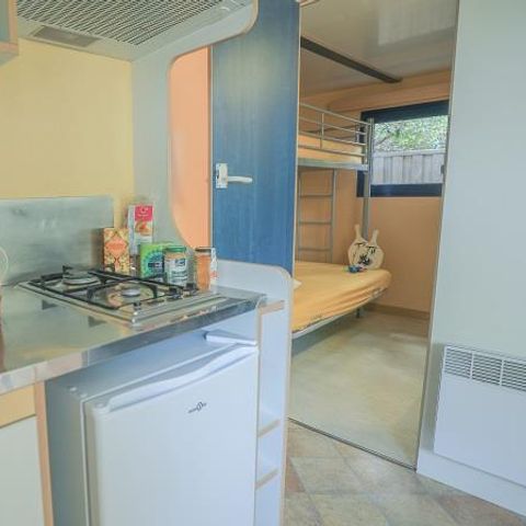 Glampingtent 4 personen - Pagotel 25m² - 3 kamers - 2 slaapkamers * tussen een tent en een stacaravan *