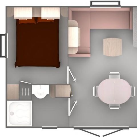 Stacaravan 6 personen - 33 m²
