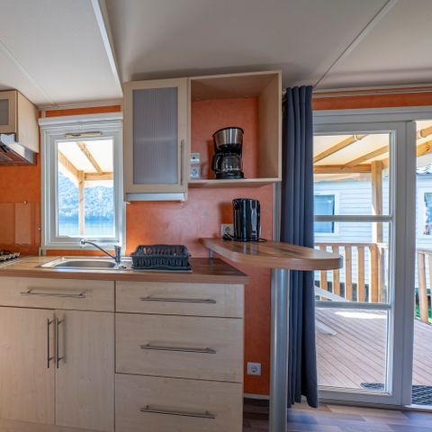 Stacaravan 4 personen - Klassiek 2 slaapkamers met uitzicht op het meer