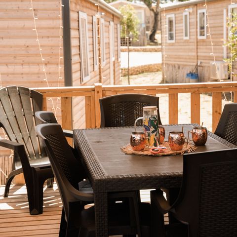 Stacaravan 8 personen - CASITA CEREZA - 40m² - 3 Slaapkamers