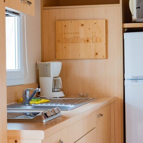 Stacaravan 6 personen - CASITA POMELO - 29m²- 2 kamers