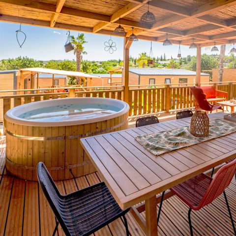 Stacaravan 4 personen - TROPISCHE TOSCANA VIP - 36m² - 2 Slaapkamers - 2 Badkamers