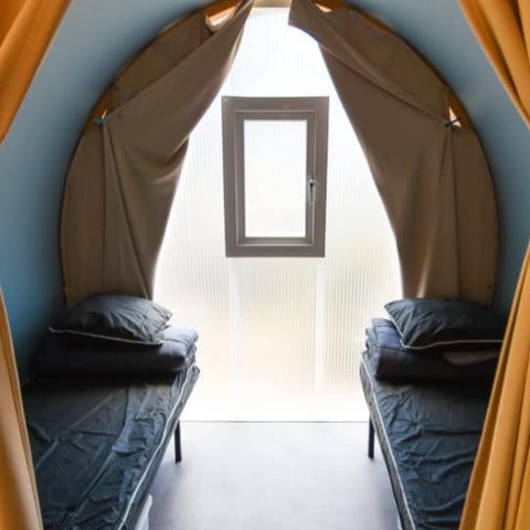 tent 4 personen - 2-klaver tent met 2 slaapkamers - Eigen badkamer dichtbij