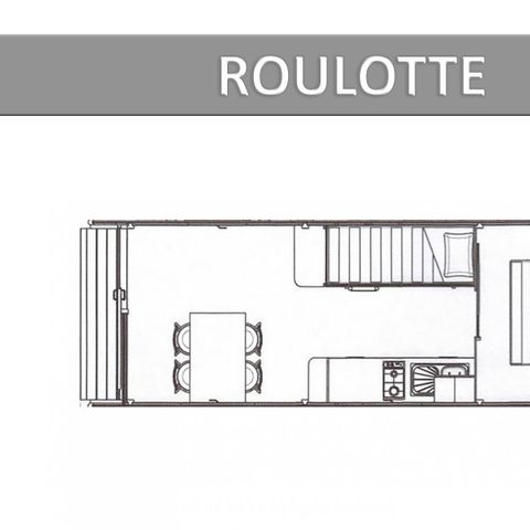 Accommodatie 4 personen - ROULOTTE. ECO