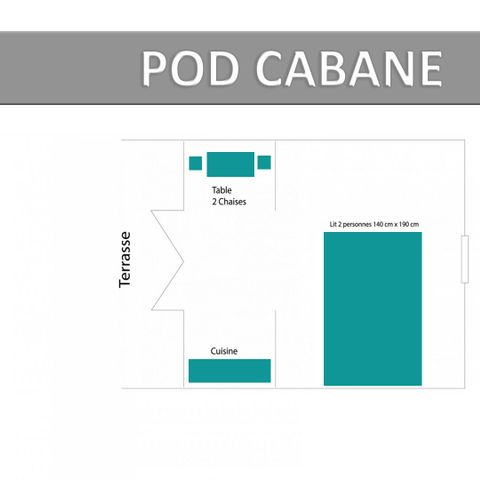 Accommodatie 2 personen - POD CABANE. ECO