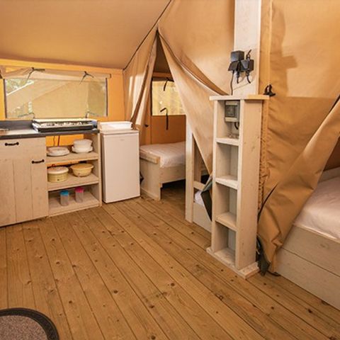 Tent 5 personen - Eco Lodge Tent | 2 Slaapkamers | 4/5 Pers | Geen badkamer