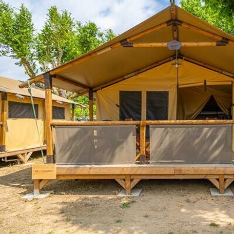 Tent 5 personen - Super Lodge Tent | 2 Slaapkamers | 4/5 Pers. | Geen badkamer