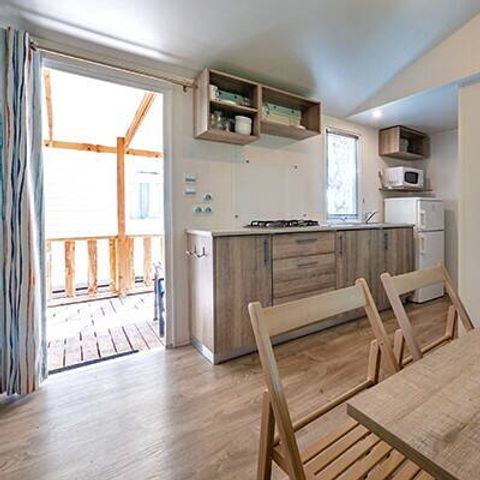 Stacaravan 6 personen - Comfort | 3 slaapkamers | 4/6 Pers | Verhoogd terras | Airconditioning