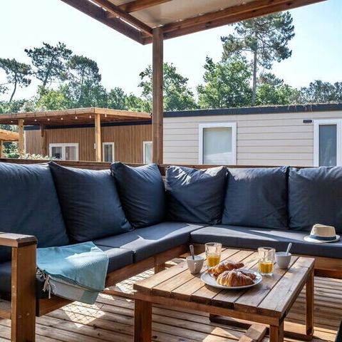 Stacaravan 6 personen - Mobile-home | Comfort | 3 Slaapkamers | 6 Pers. | Terras Lounge | Klimaat.