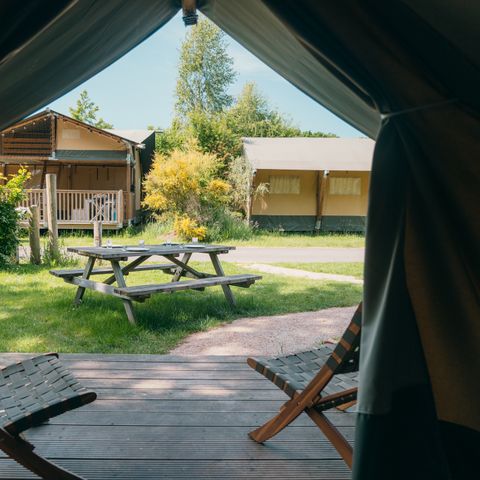 Safaritent 4 personen - Safari Cottage XS met privé sanitair
