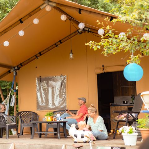 Safaritent 4 personen - incl. sanitair