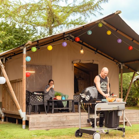 Safaritent 6 personen - incl. sanitair