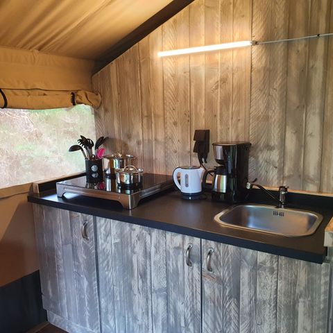 Safaritent 4 personen - incl. sanitair