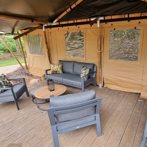 Safaritent 6 personen - Luxe incl. sanitair