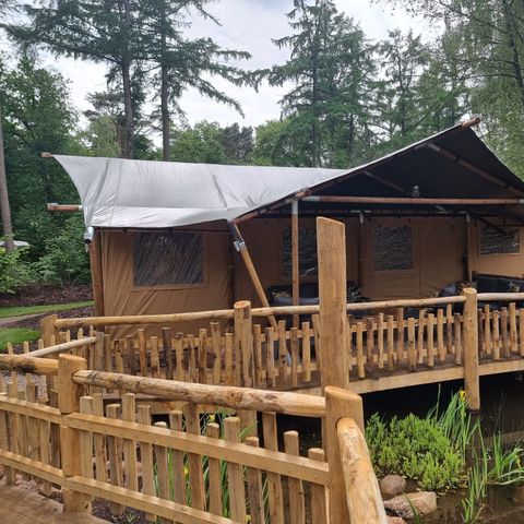 Safaritent 6 personen - Luxe incl. sanitair