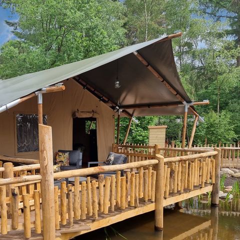 Safaritent 4 personen - Luxe incl. sanitair