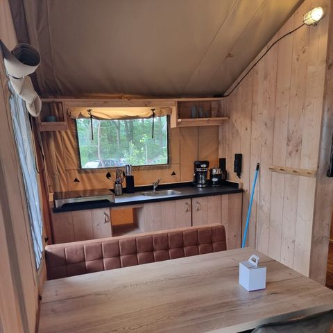 Safaritent 4 personen - Luxe incl. sanitair