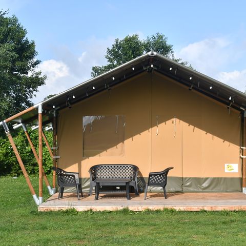 Safaritent 4 personen - incl. sanitair