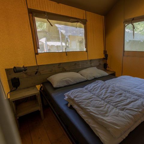 Safaritent 6 personen - incl. sanitair met glijbaan