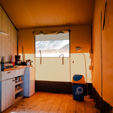 Safaritent 6 personen - incl. sanitair