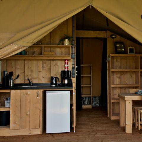 Safaritent 4 personen - incl sanitair
