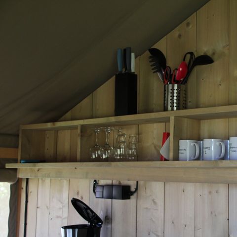 Safaritent 4 personen - incl. sanitair