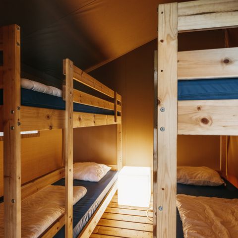 Safaritent 6 personen - incl. sanitair
