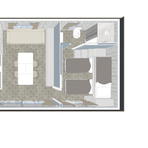 Stacaravan 5 personen - Maxicaravan JACUZZI VIEW