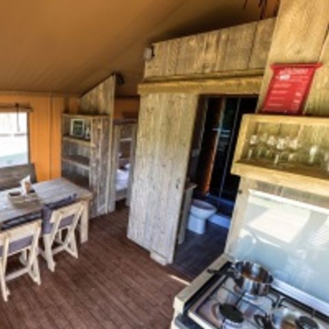 Safaritent 4 personen - Safaritent Trendy met badkamer