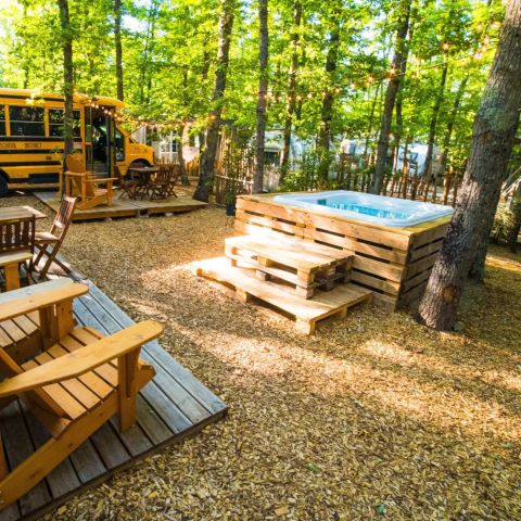 Caravan 4 personen - Schoolbus