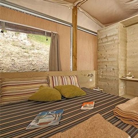 Safaritent 5 personen - Super Lodge Tent | 2 Slaapkamers | 4/5 Pers. | 1 Badkamer