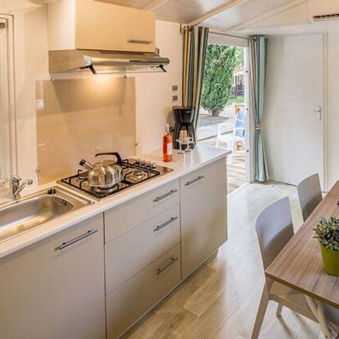 Stacaravan 5 personen - Stacaravan | Premium | 2 slaapkamers | 5 pers. | Terras Lounge | Airconditioning